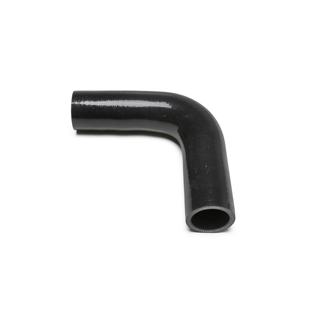 Black 1.38" Silicone Hose - 90º with 6 inch Legs