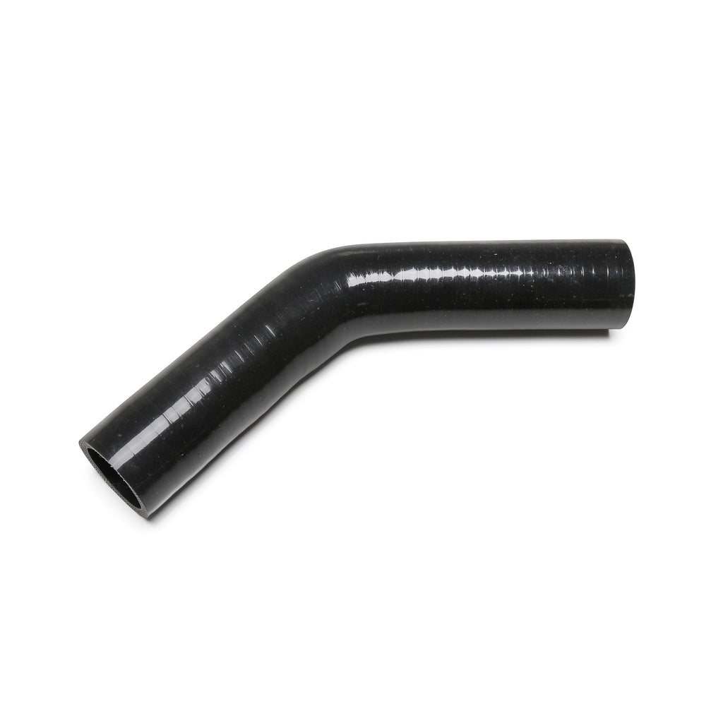 Black 1.5" Silicone Hose - 45º with 6 inch Legs