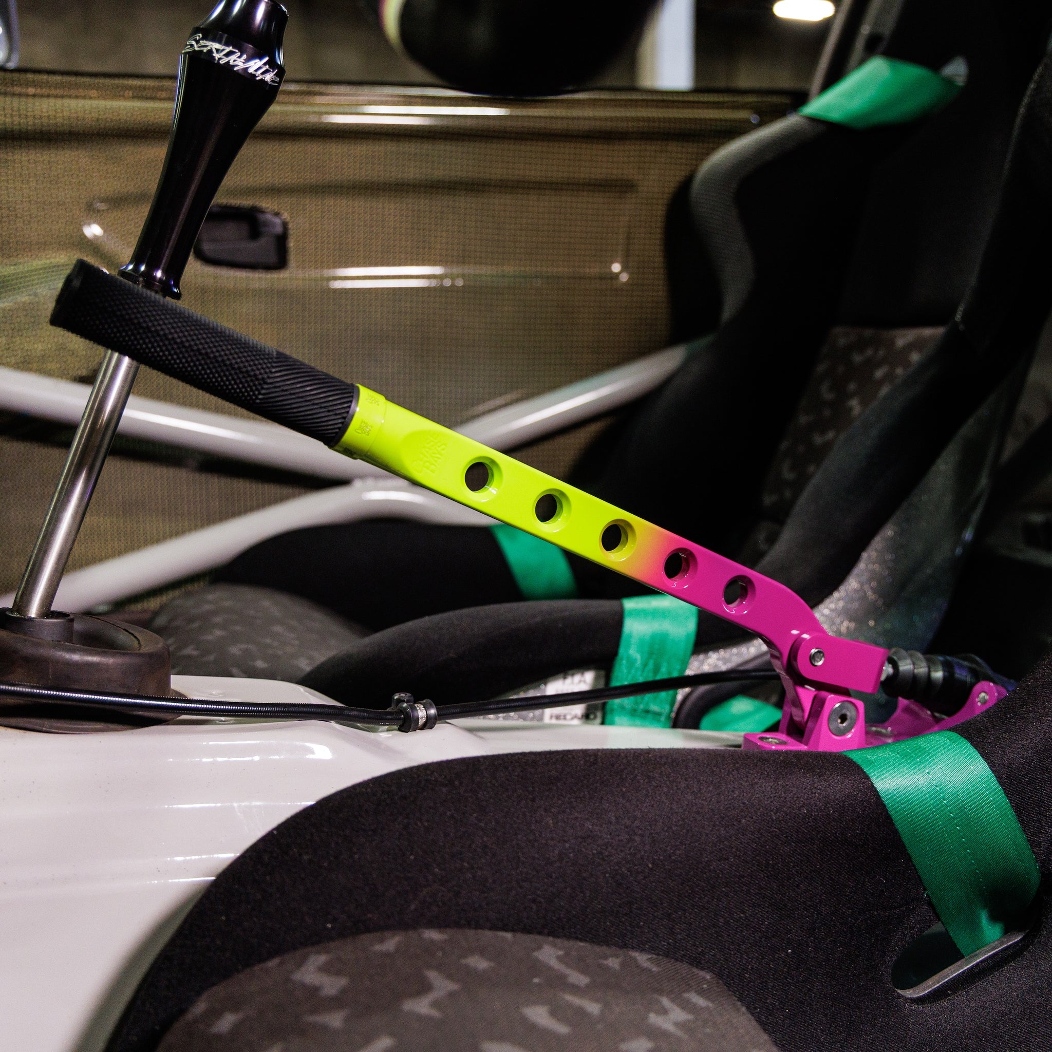 Chase Bays Hydro Handbrake Acid Green & Purple