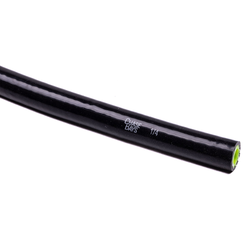 Chase Bays Silicone Heater Hose - Black w/ Acid Green Inner