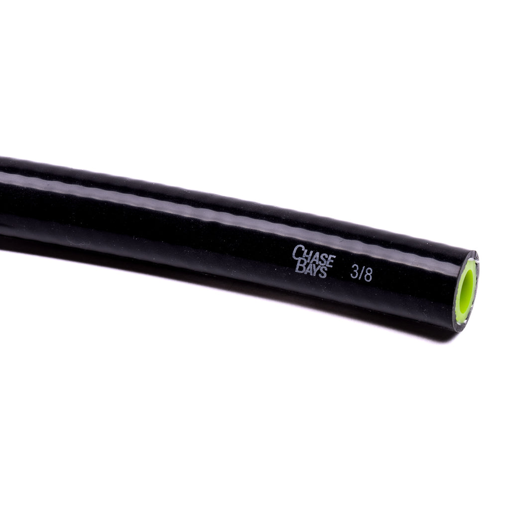 Chase Bays Silicone Heater Hose - Black w/ Acid Green Inner
