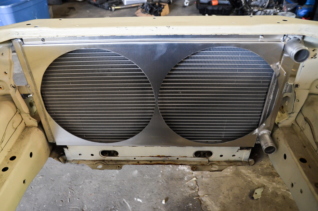 Chase Bays Tucked Aluminum Radiator - Nissan 240sx S13 / S14 / S15 and R32