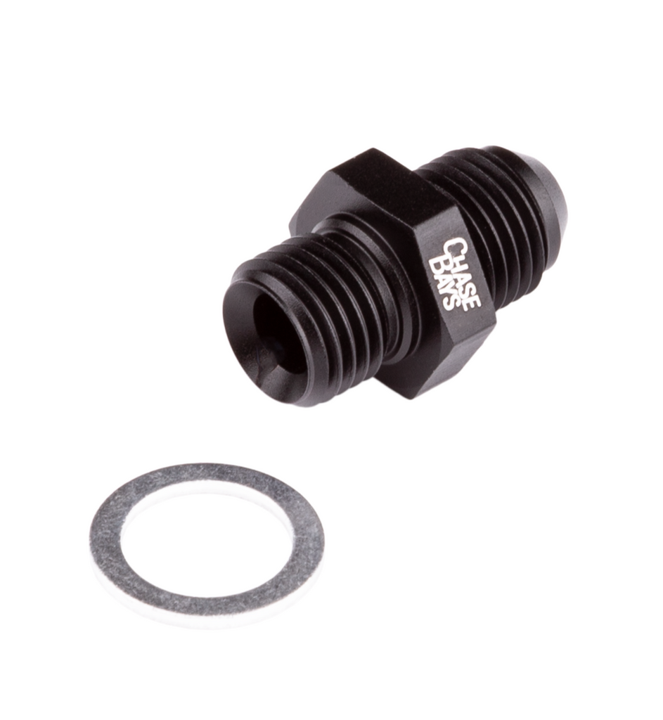 Chase Bays 14x1.5 to 6AN Adapter w/ Aluminum Crush Washer