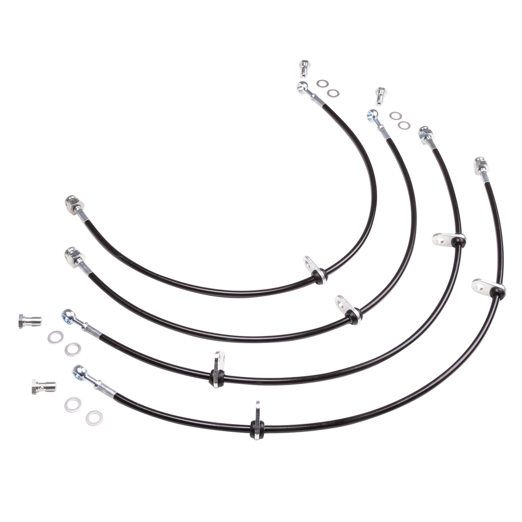 Chase Bays Caliper Brake Lines - 88-00 Civic / CRX & 90-01 Integra w/ Rear Disc