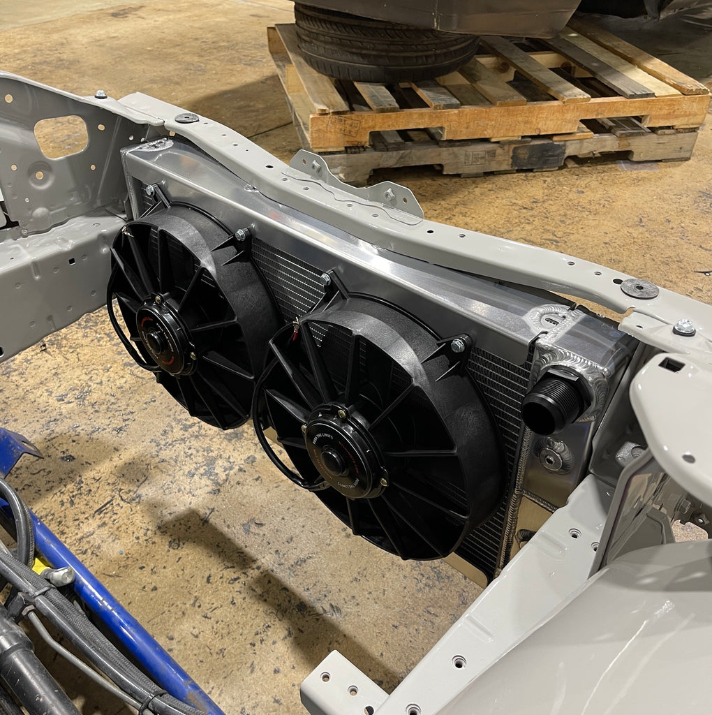 Pwr Radiators Rx7 Fd Chase Bays Tucked Aluminum Radiator - Mazda RX-7 FD