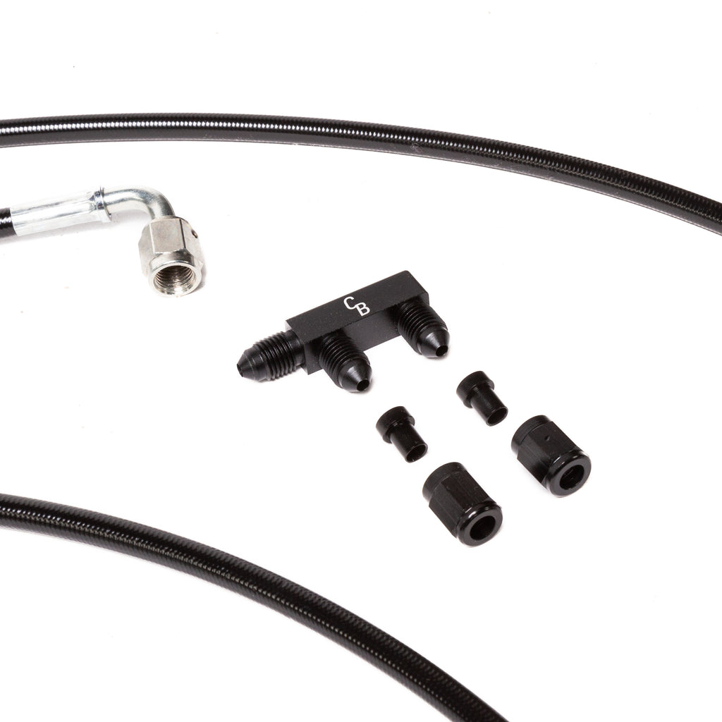 Chase Bays Brake Line Relocation for 88-91 Civic / CRX and 90-93 Integra with Single Piston Brake Booster Delete
